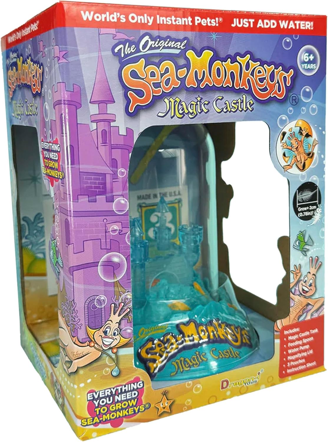 Sea-Monkeys? Magic Castle - World-s Only Instant Pets? - Ages 6+ (Pack of 1)