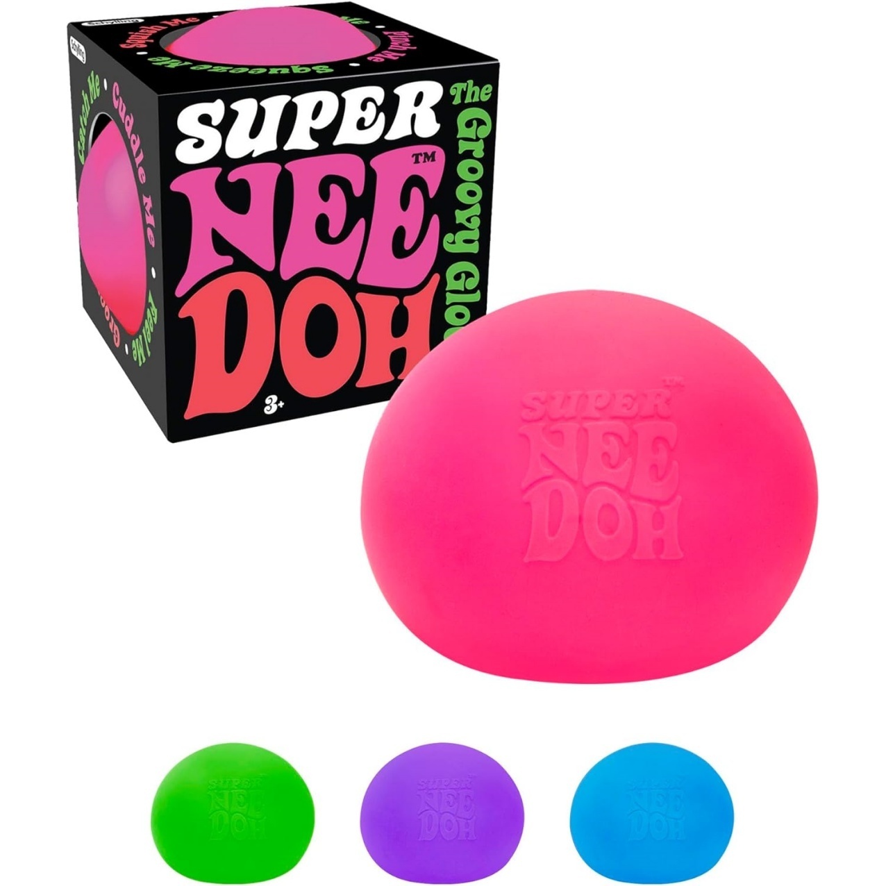 Super NeeDoh - Jumbo Stress Ball - 4.5 - Assorted
